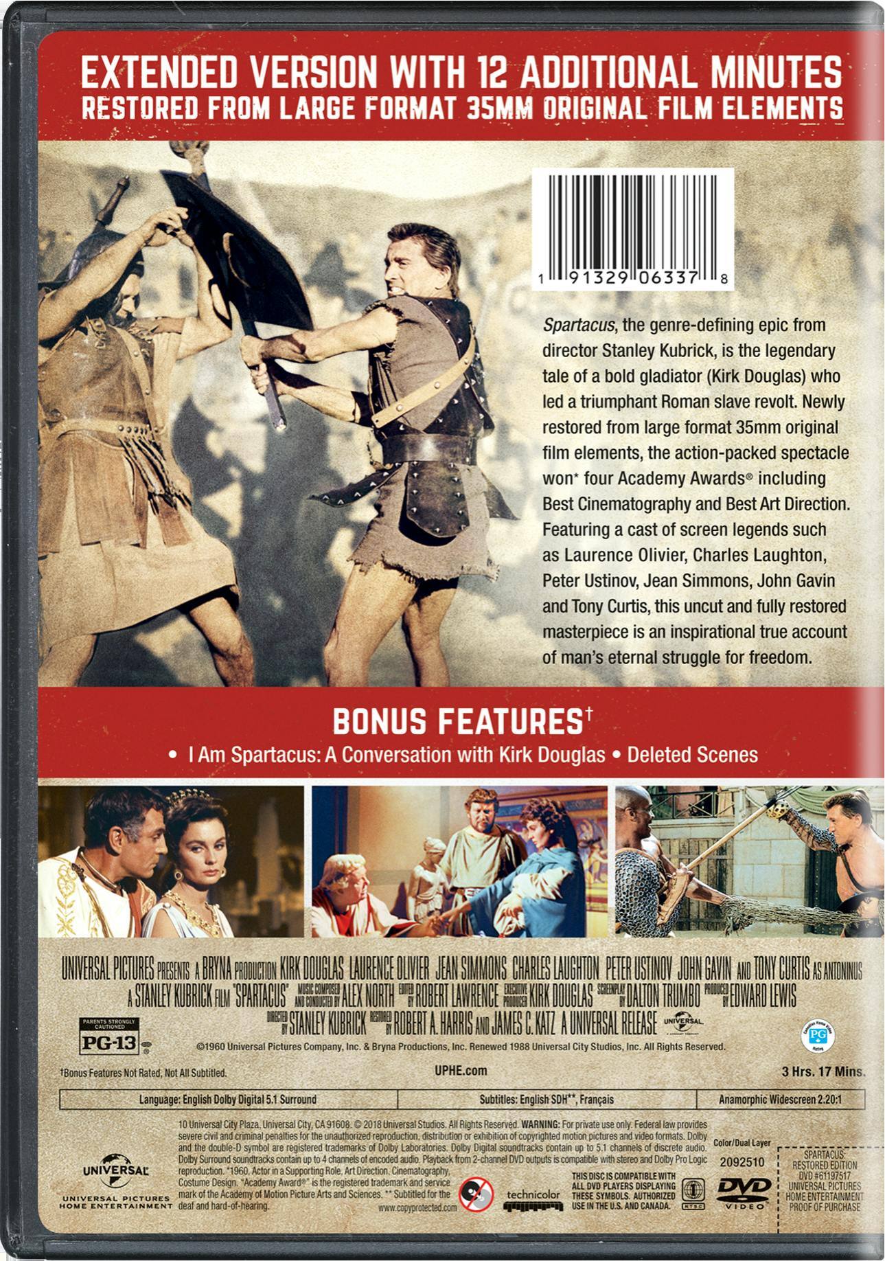 Angle. Spartacus (DVD Restored) [DVD].