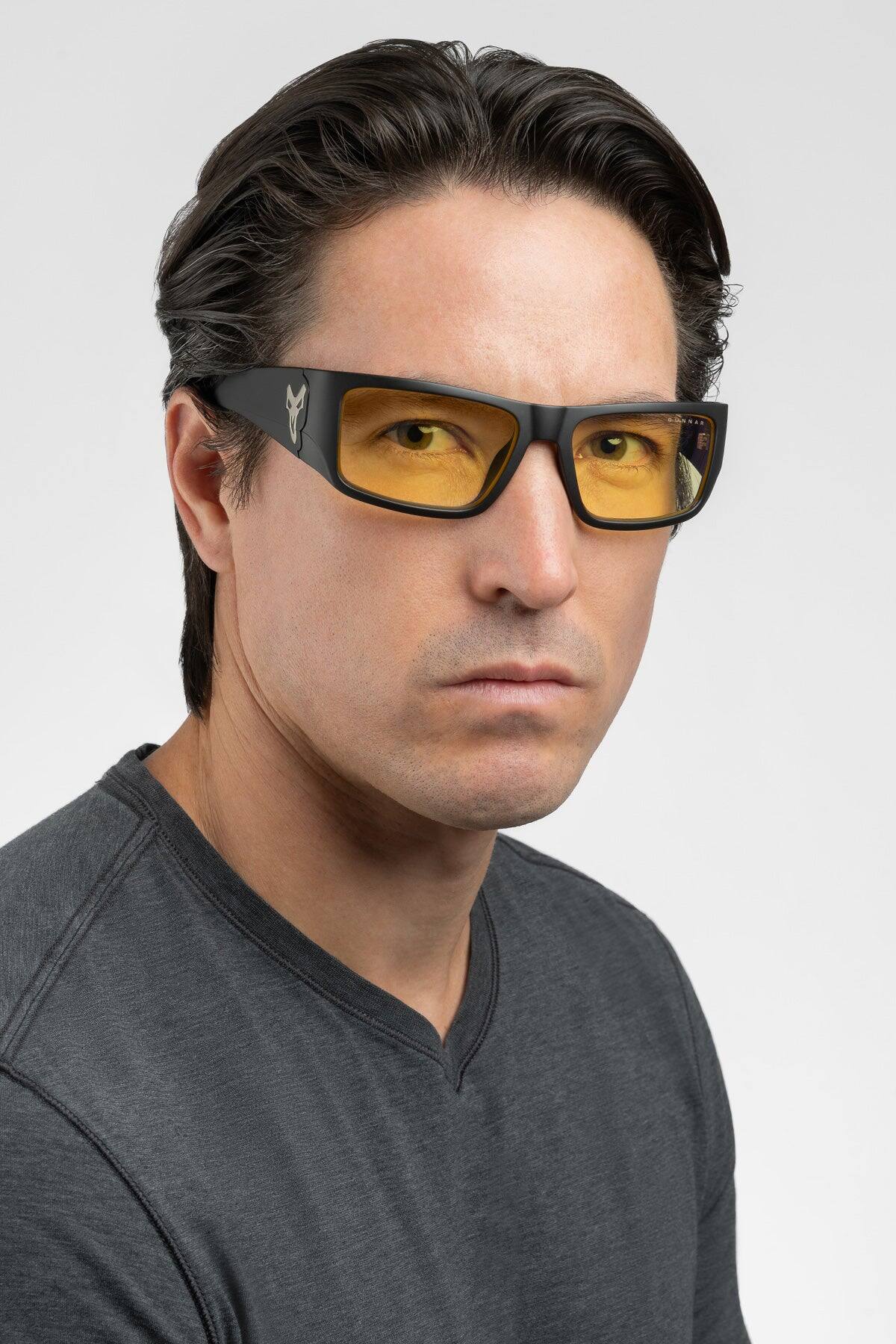 Alt View 1. GUNNAR - GUNNAR Gaming Glasses  - Overwatch 2 Reaper, Black Ash, Amber Lens - Blue Light Blocking, Relieve Dry Eye, Anti Glare - Black Ash.