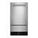 Front. KitchenAid - 18" 35-Lb. Ice Maker - PrintShield Stainless Finish.
