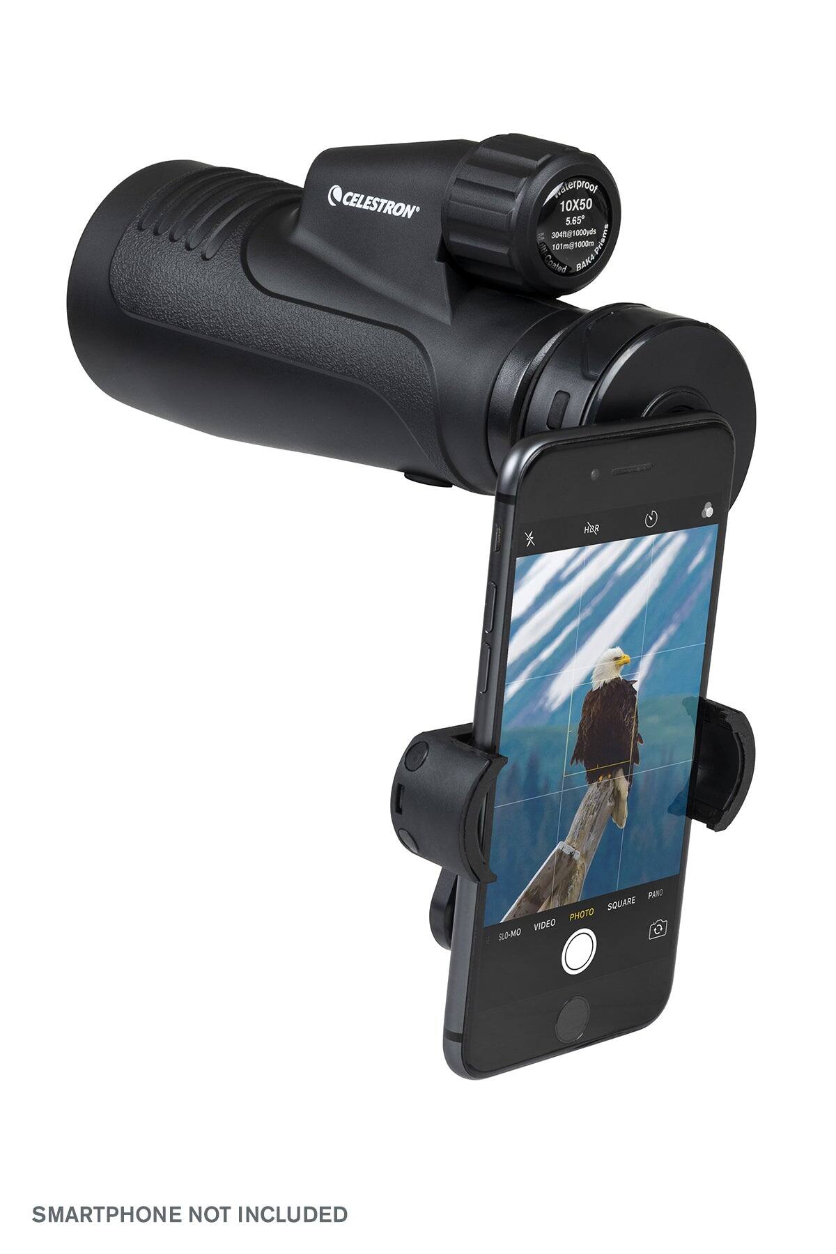 CELESTRON Waterproof 10X50 5.65 304m@1000yd 101m@1000m 4 Conted BAKA PANT SQUARE PHOTO VIDEO SLO-MO SMARTPHONE NOT INCLUDED