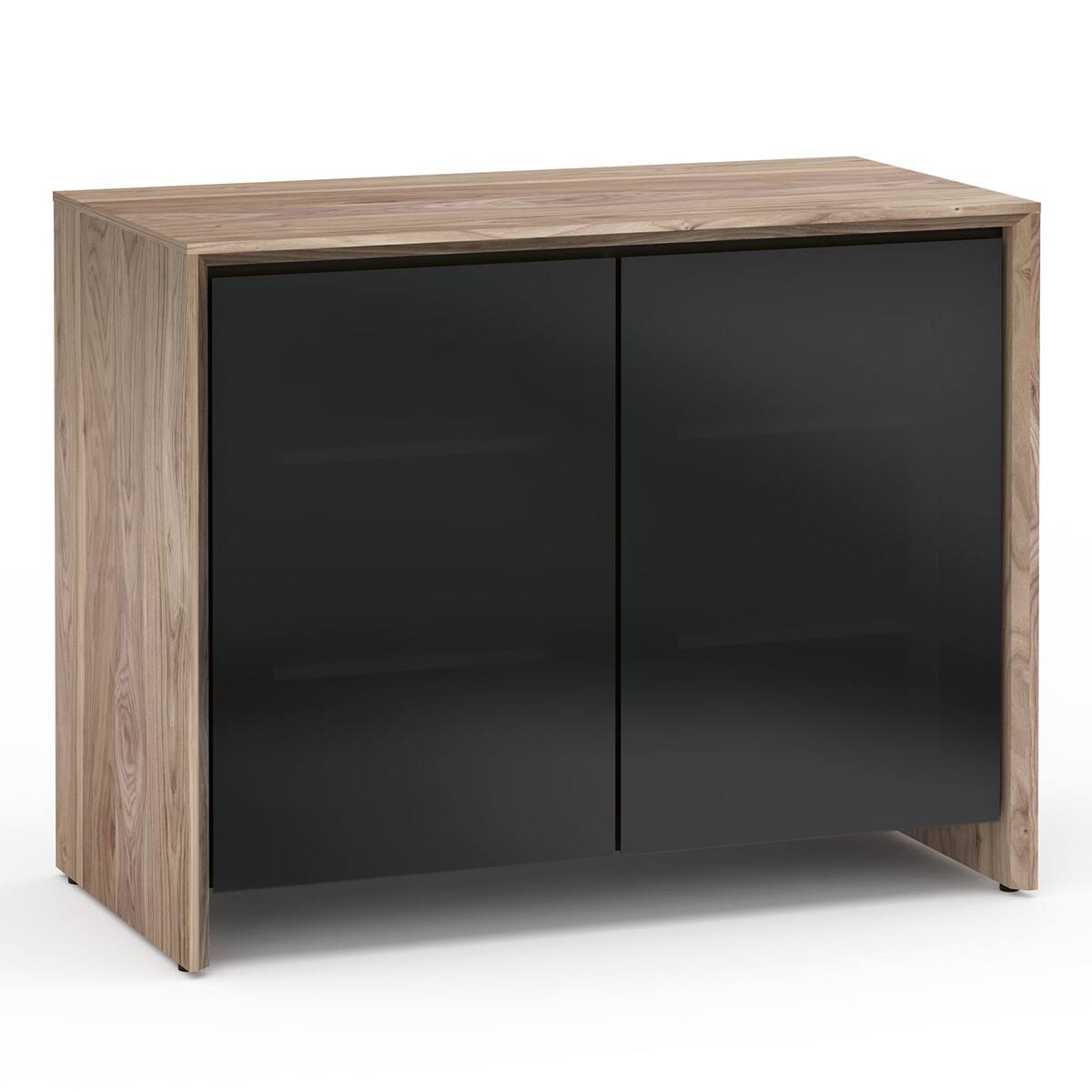 Front. Salamander Designs - Salamander Designs Chameleon Collection Barcelona 323 RM Twin Rack Mount AV Cabinet - Black/Walnut.