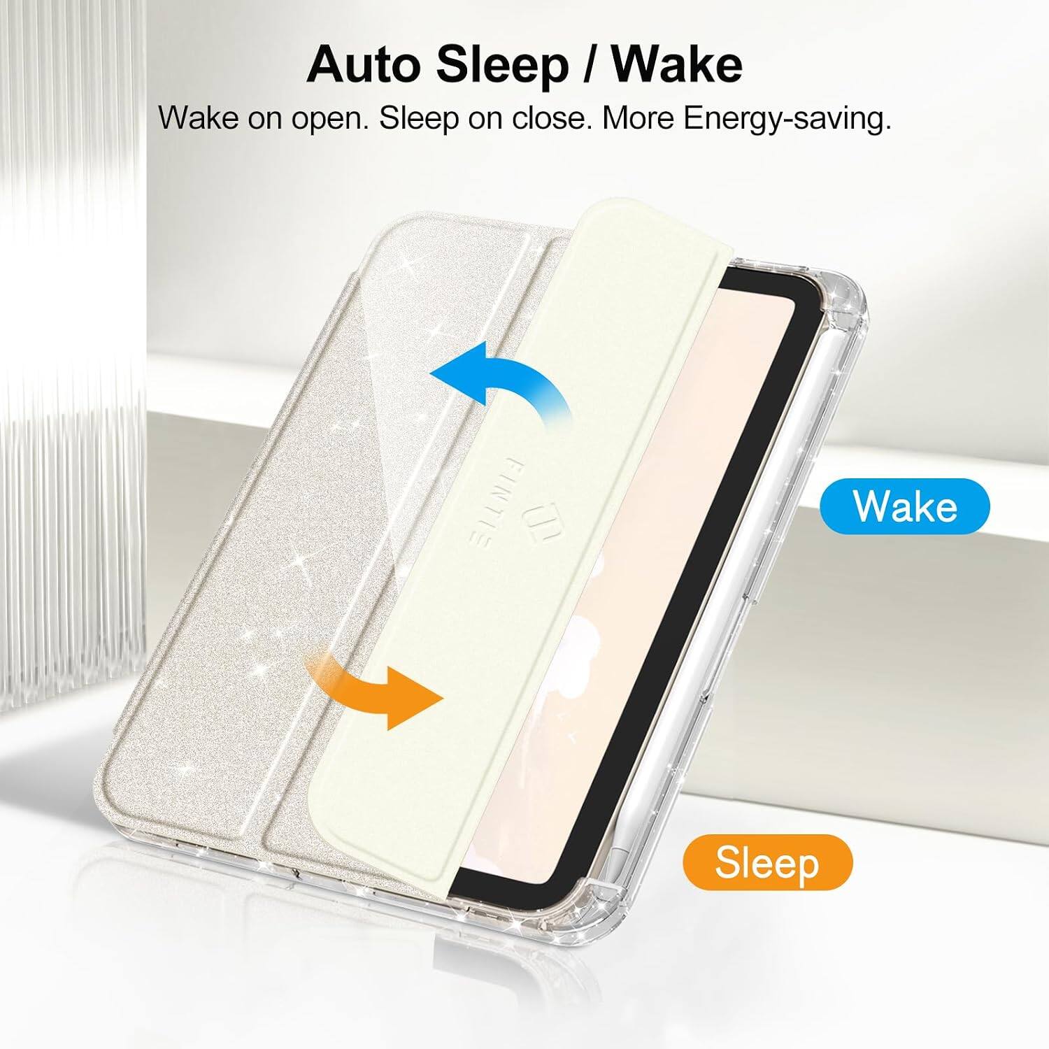 Auto Sleep / Wake  
Wake on open. Sleep on close. More Energy-saving.