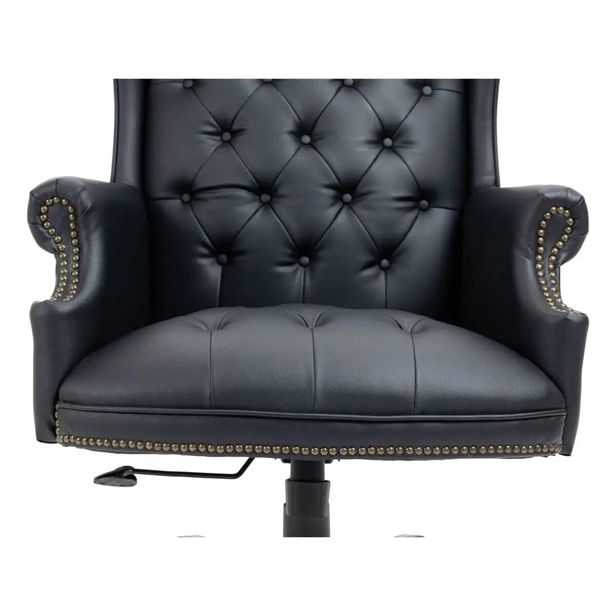 Alt View 9. Platinum-Level - Black PU Leather Executive Chair for Discerning - Black.
