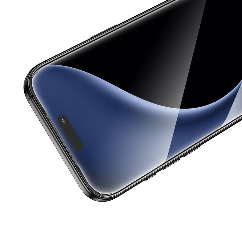 Left. hoco. - Bear Shield Corning Glass Screen Protector for Apple iPhone 17 Pro, 2 Pack - Clear.