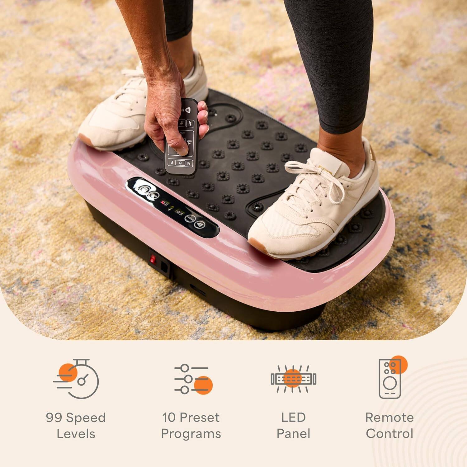 - 499 Speed Levels
- 10 Preset Programs
- LED Panel
- Remote Control