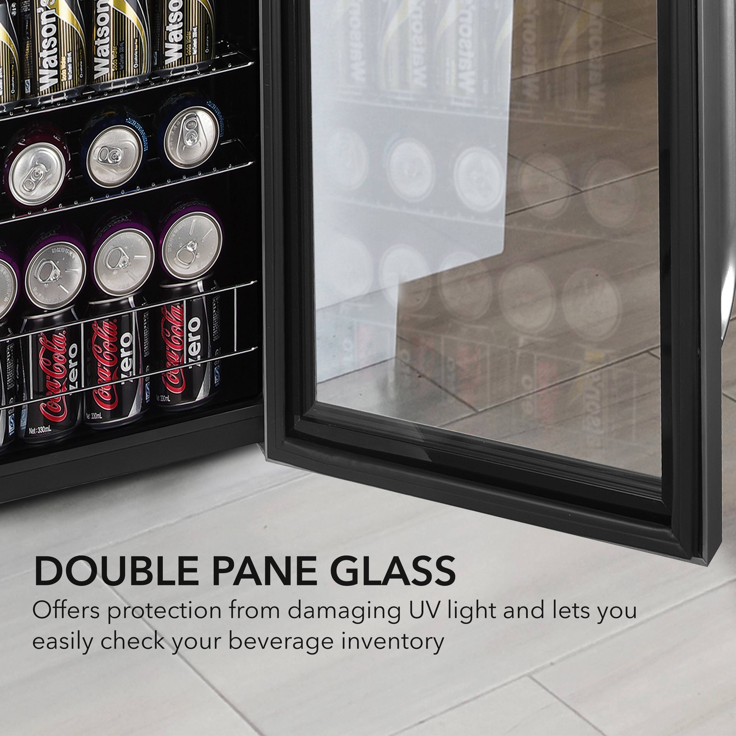 Alt View 16. Whynter - BR-1211DS Whynter Freestanding 121 Can Beverage Refrigerator with Digital Control and Internal Fan - Stainless steel.