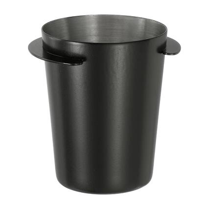 Front. Unique Bargains - 51mm Coffee Grinder Powder Cup, Stainless Steel Espresso Coffee Powder Feeder for Coffee Tamper Tool - Black.