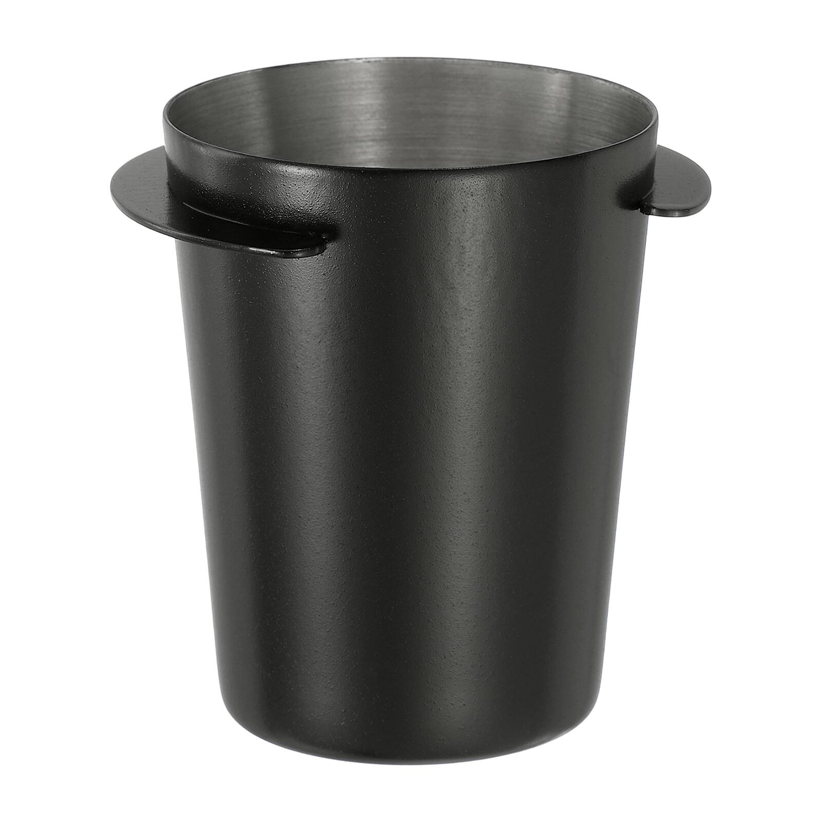 Front. Unique Bargains - 51mm Coffee Grinder Powder Cup, Stainless Steel Espresso Coffee Powder Feeder for Coffee Tamper Tool - Black.