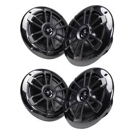 MB Quart - NF1-116B Nautic Series Marine Coaxial Speakers, 2 Pair, 6.5 Inch - Black