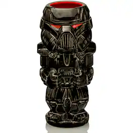 Star Wars - Geeki Tikis Star Wars: The Mandalorian Dark Trooper Ceramic Mug | Holds 18 Ounce - Black