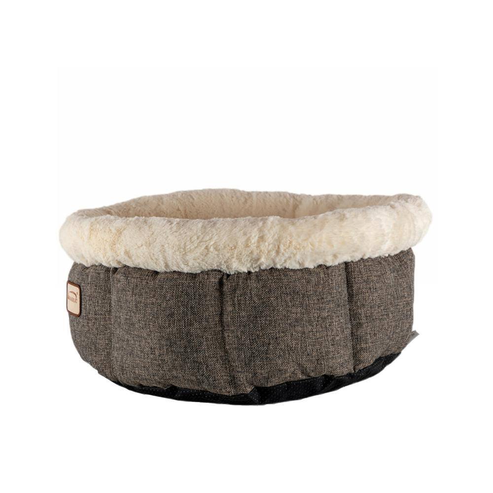 Alt View 5. Armarkat - Cozy Cat Bed In Beige And Gray - Beige.