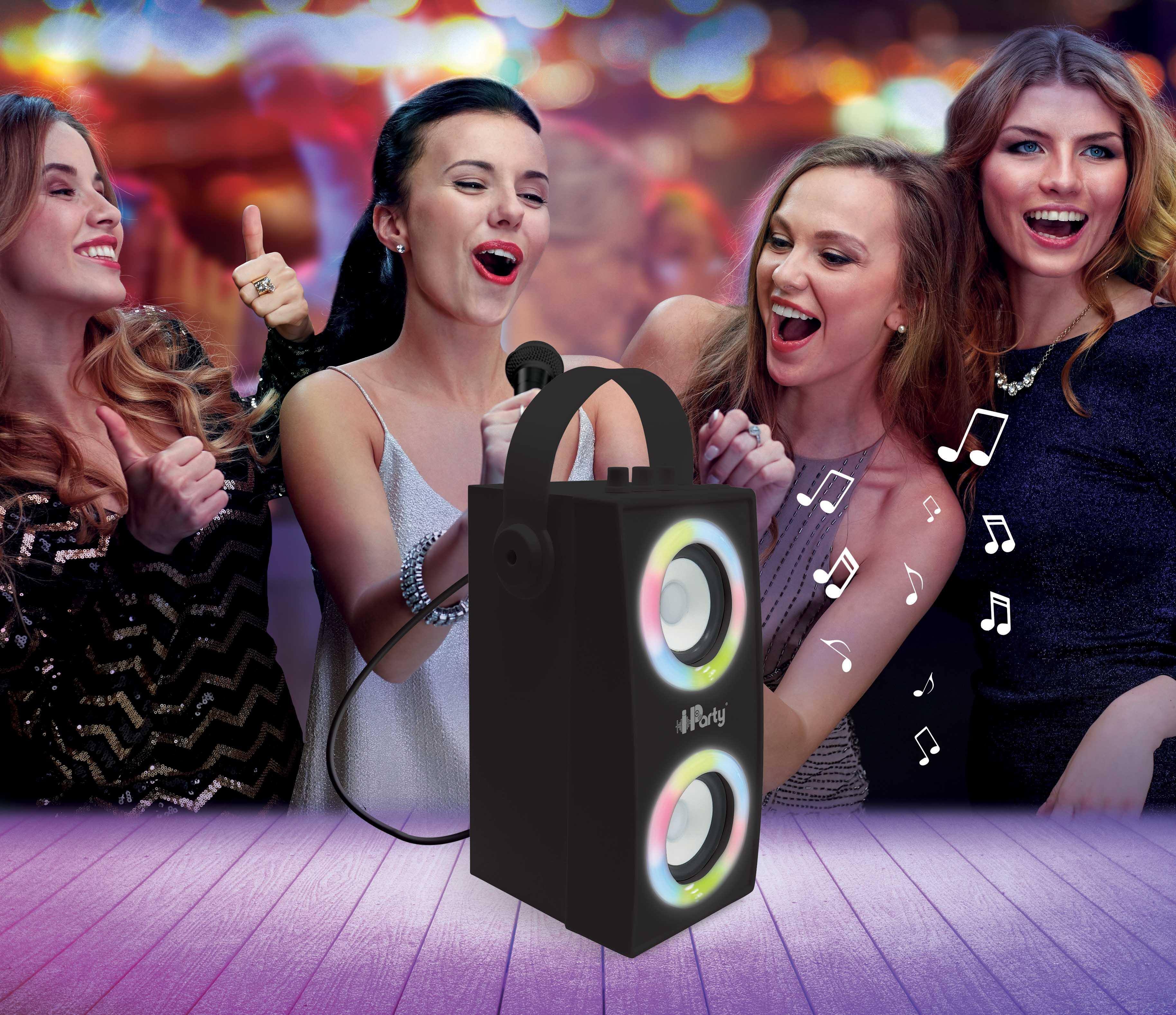 Alt View 9. Lexibook - Portable Bluetooth Speaker with Mic and Amazing Lights Effects.