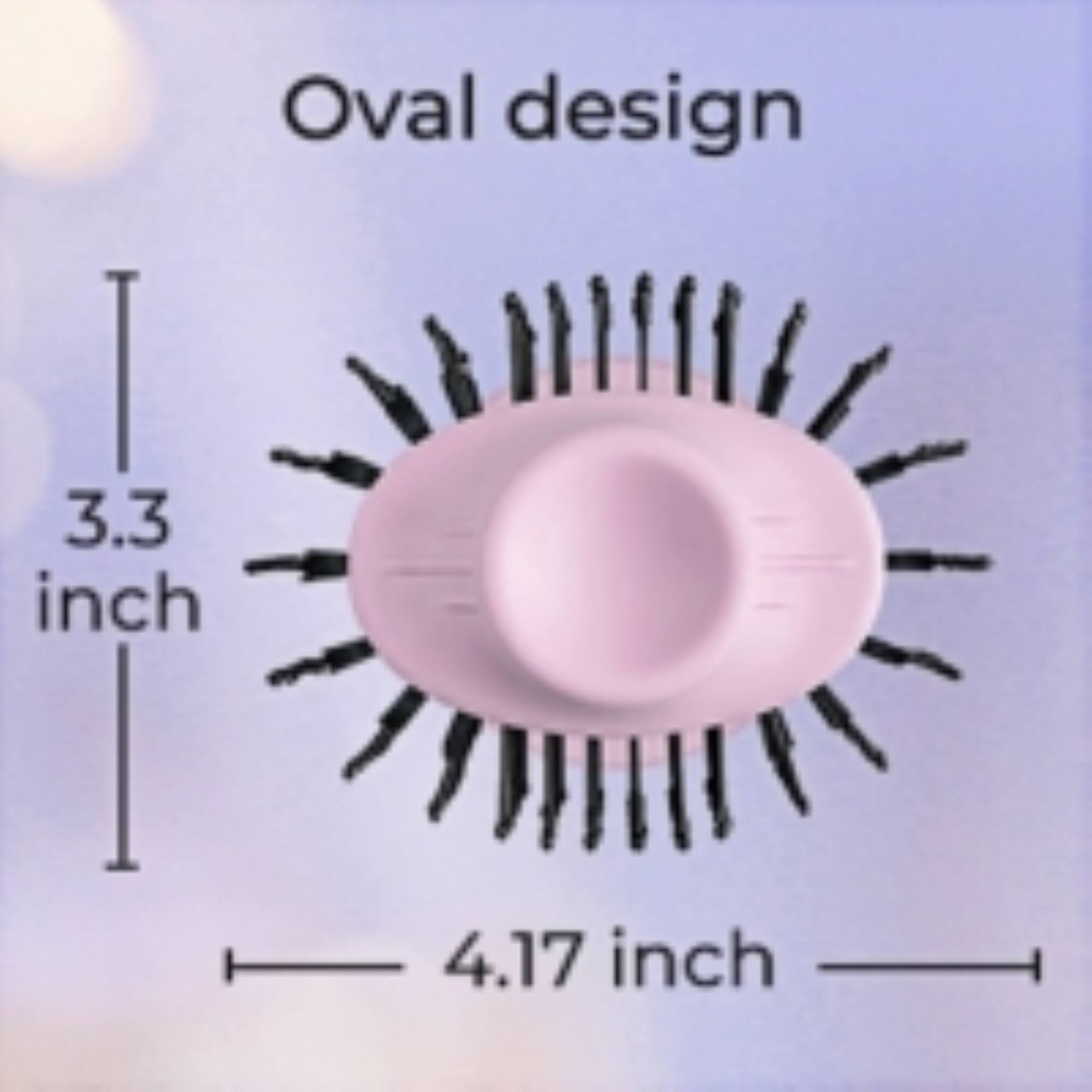 Oval design  
3.3 inch  
4.17 inch