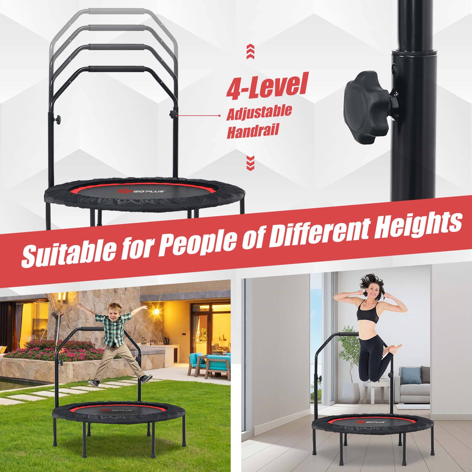 4-Level Adjustable Handrail  
Suitable for People of Different Heights