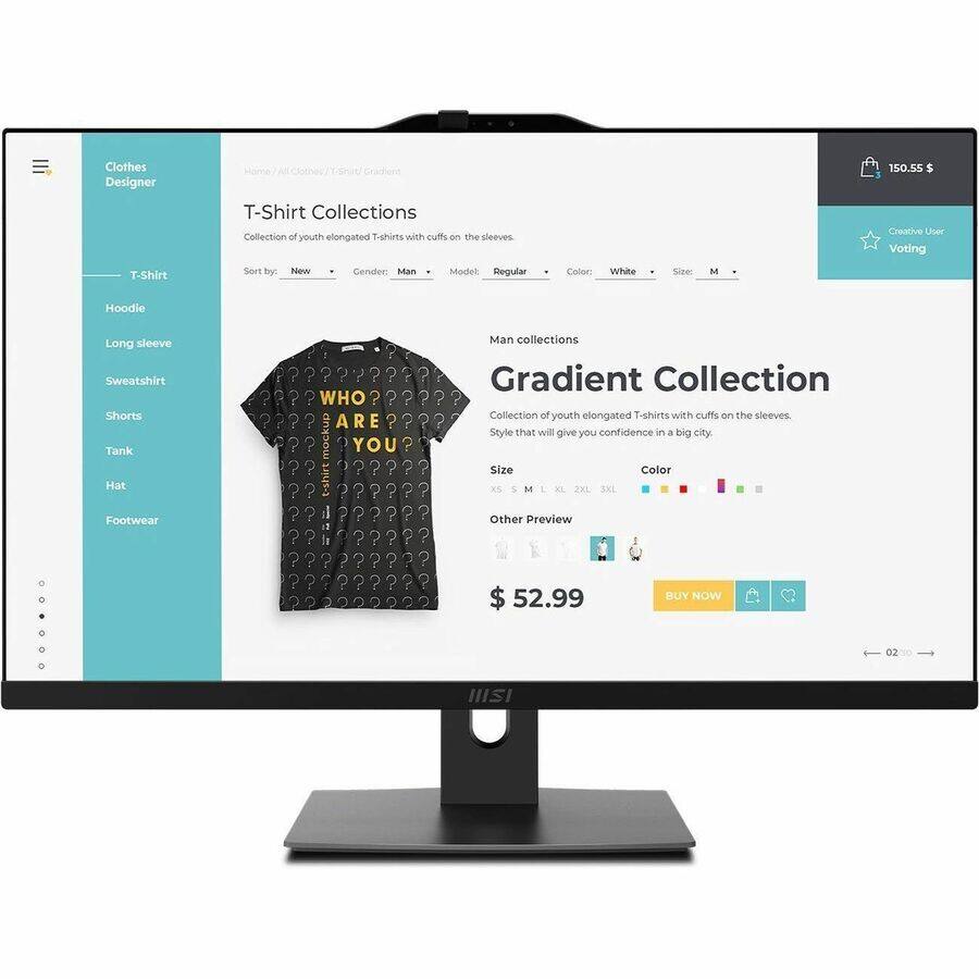 Sure, here is the corrected and grouped text:

---

**Clothes Designer**

**T-Shirt Collections**

Collection of youth elongated T-shirts with cuffs on the sleeves.

**Man collections**

**Gradient Collection**

Collection of youth elongated T-shirts with cuffs on the sleeves. Style that will give you confidence in a big city.

**Size:**  
X-S, S, M, L, XL, 2XL

**Color:**  
White

**Price:**  
$52.99

**Buy Now**

---

**Creative User Voting**

**Price:**  
$150.55

---

**Other Preview**

---

**Home / All Collections / T-Shirt / Gradient**

**Sort by:**  
New

**Gender:**  
Man

**Model:**  
Regular

**Color:**  
White

**Size:**  
M

---

**WHO? ARE YOU?**

---

**2 2 02 HISI**

---