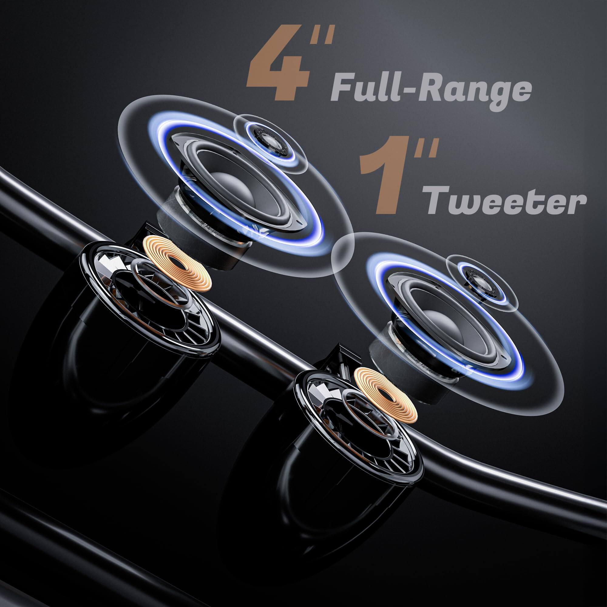 4" Full-Range  
1" Tweeter