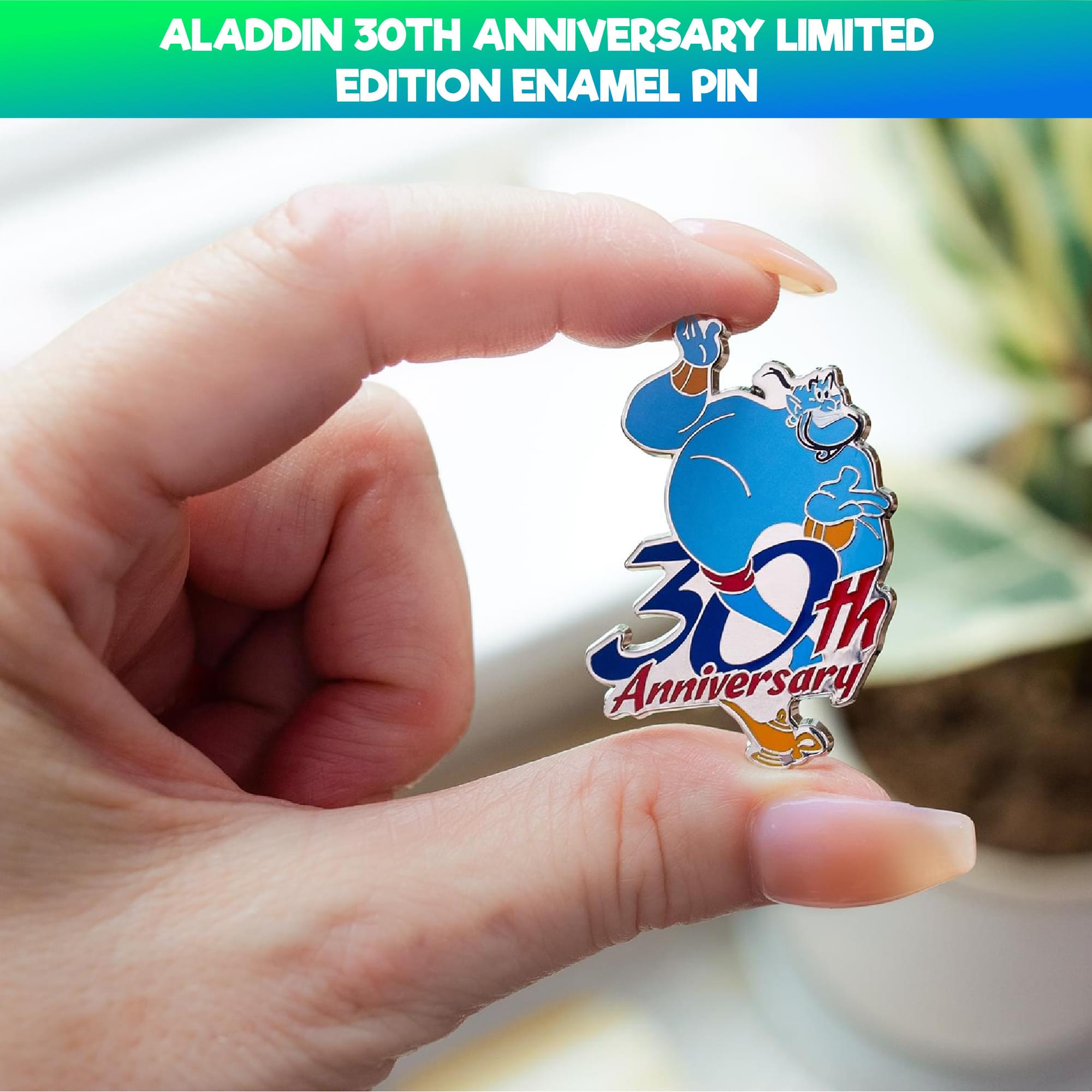 ALADDIN 30TH ANNIVERSARY LIMITED EDITION ENAMEL PIN

30th Anniversary