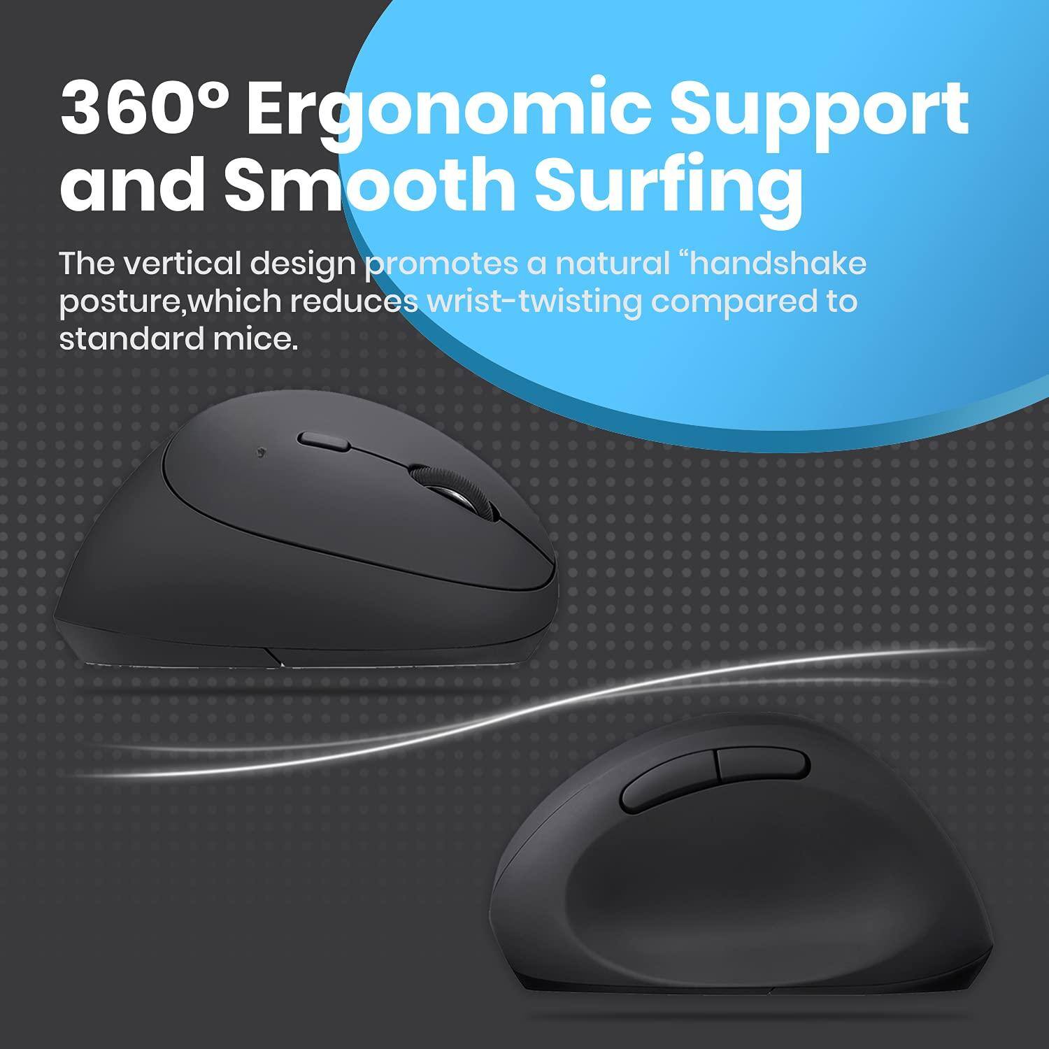 PO3TICJUNKI3 Perimice Right handed Mini Vertical Mouse Level Wired ...