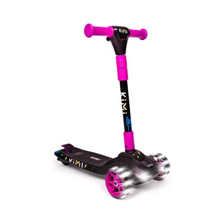 Front. KIMI - ICON Kid's Electric Folding Scooter w/ 10 miles Max Range & 5 Mph Max Speed - Pink.