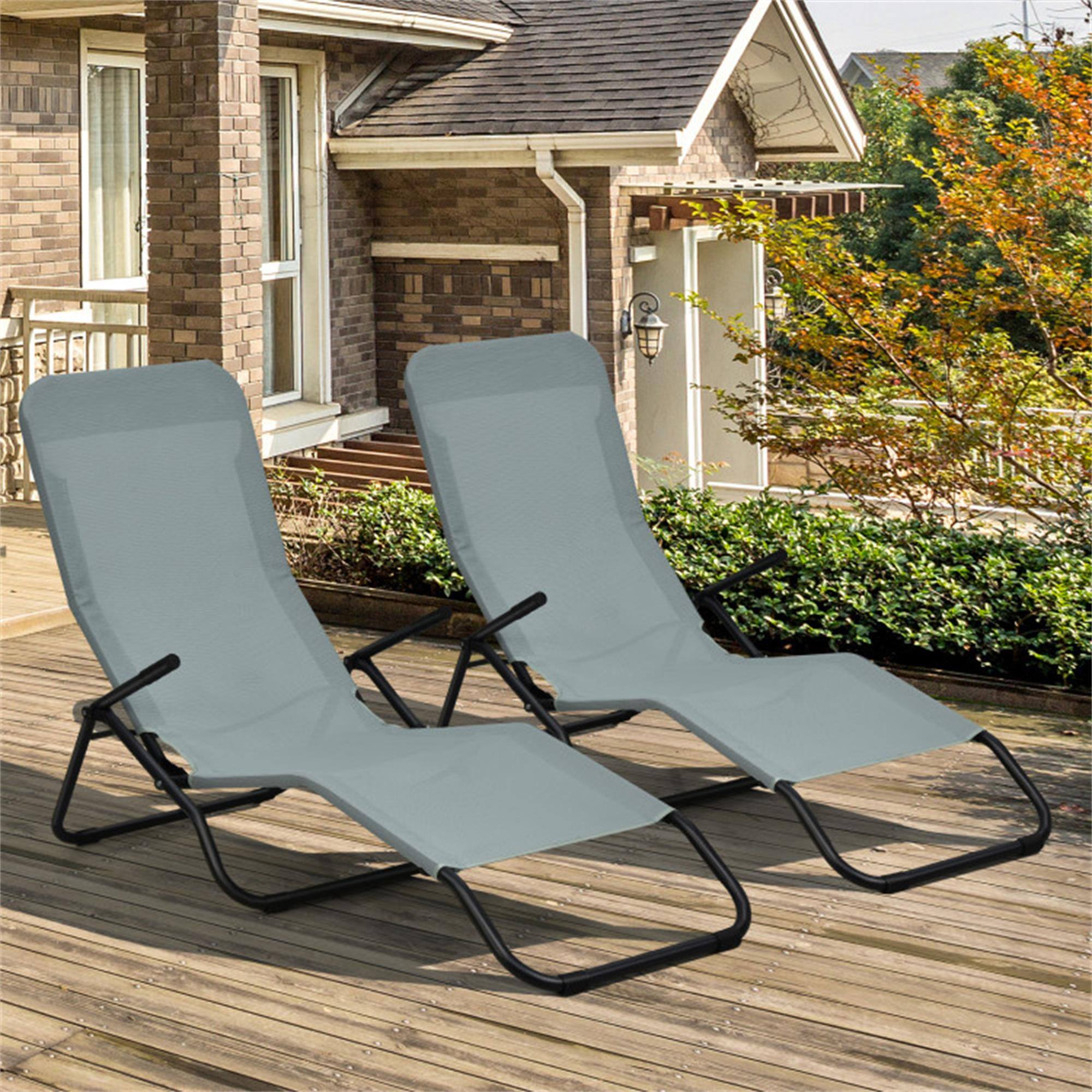 Alt View 1. Boyel Living - Green 2-piece Patio Chaise Lounge Set 36.5-in W x 58.0-in L x 24.5-in H 24.5-lb Net Weight - Green.