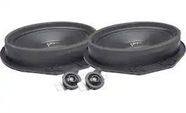 Powerbass - OE Series 6x9in. OEM Replacement Component Speaker with Injection Molded PP Cone - Black
