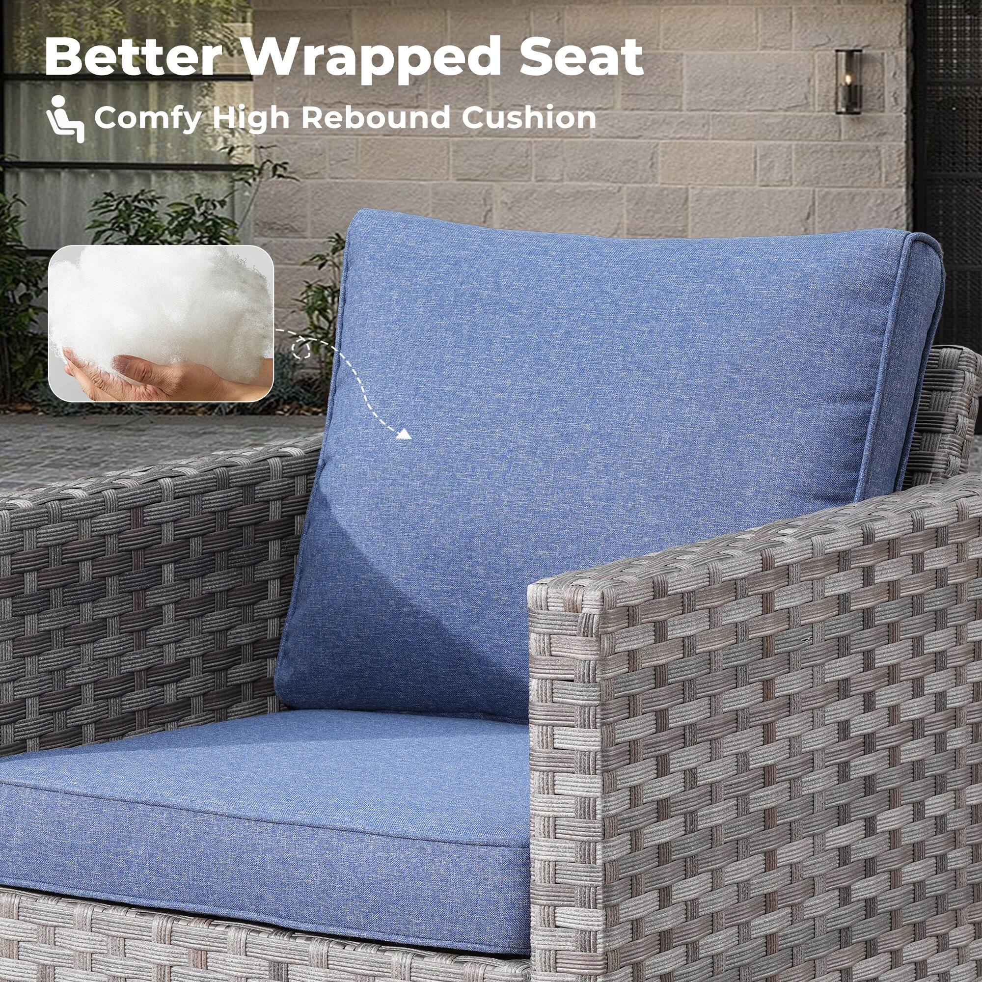 Better Wrapped Seat  
Comfy High Rebound Cushion