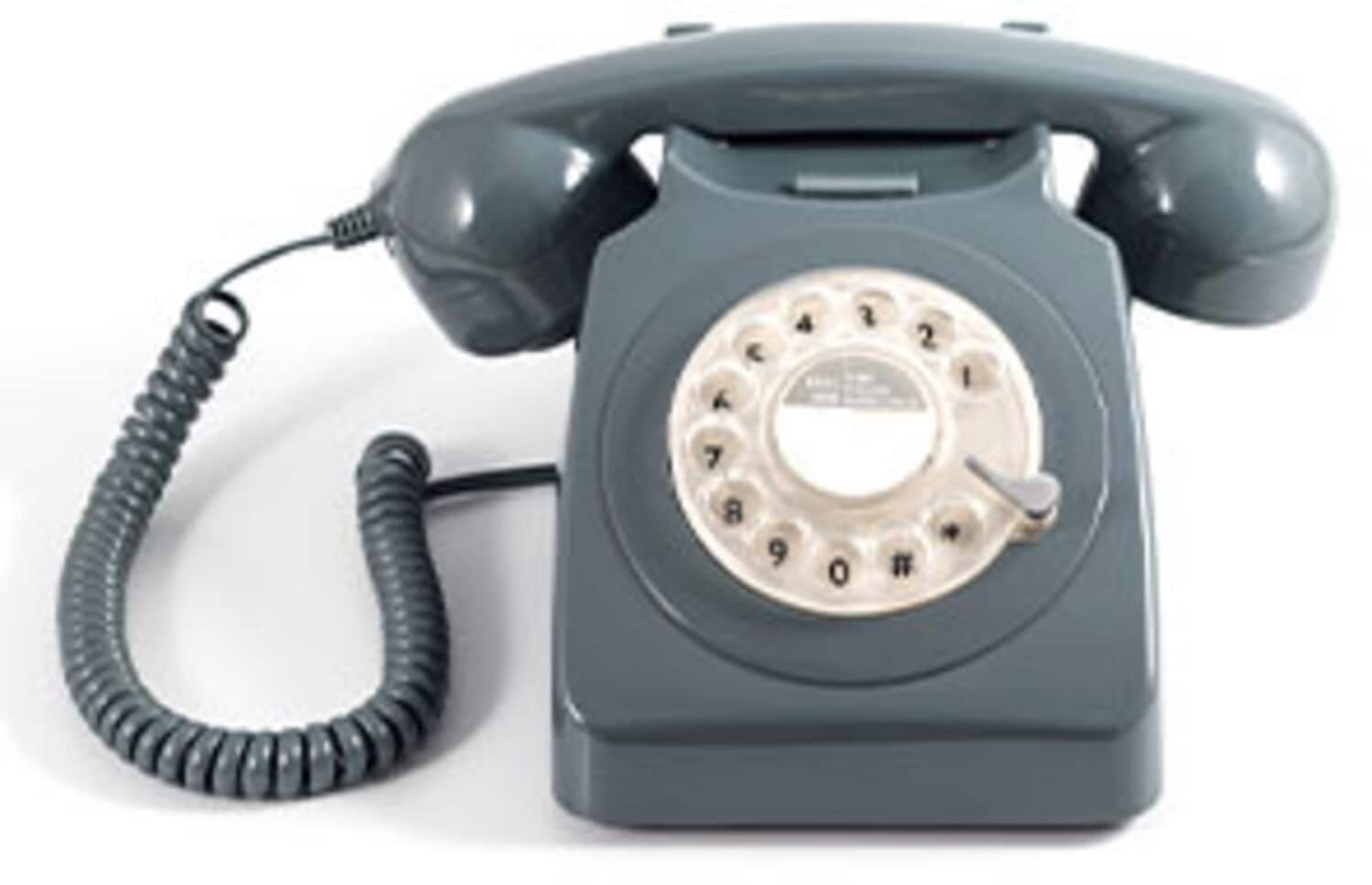 PopMarket - GPO Retro GPO746RGY 746 Desktop Rotary Dial Telephone - Grey - MISC ACCESSORY - Gray