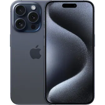 Apple - Refurbished Excellent - iPhone 15 Pro 128GB 6.1" 5G Fully Unlocked, - Blue