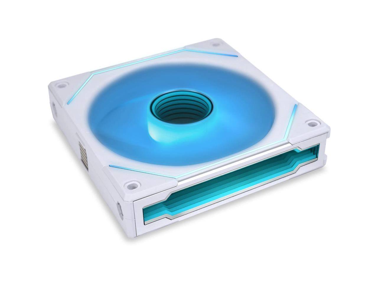 Alt View 8. Lian Li - LIAN LI UNI FAN SL INFINITY 120 RGB WHITE  3 PCS PACK ---UF-SLIN120-3W  ( L Connect 3.0 Controller included) - White.