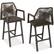 Front. Best Choice Products - Best Choice Products Set of 2 Indoor/Outdoor Aluminum, Woven Rope Swivel Barstools w/ Armrests - Brown/Mocha - Brown/Mocha.
