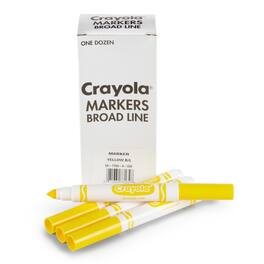 Crayola - Bulk Markers Conical Tip 12 Count - Yellow