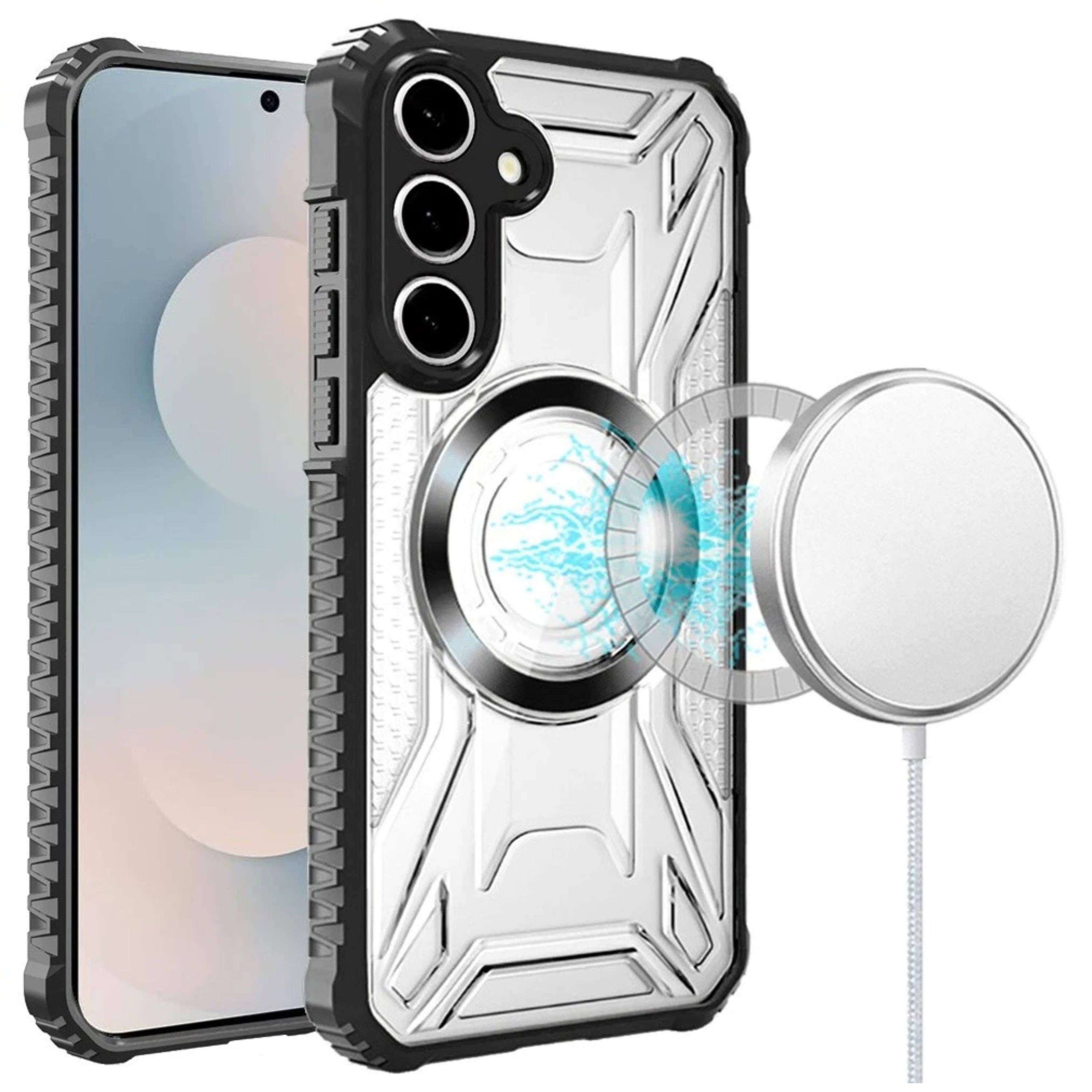 Kitcheniva - Magnetic Circle Shockproof Case With Tempered Glass For Samsung S26 Plus - Black price history on PriceWatchPro