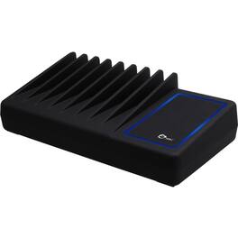 SIIG Inc - SIIG 10-Port USB Charging Station with Ambient Light Deck - Charging up to 10 iPads or Smartphones simultaneously - Black