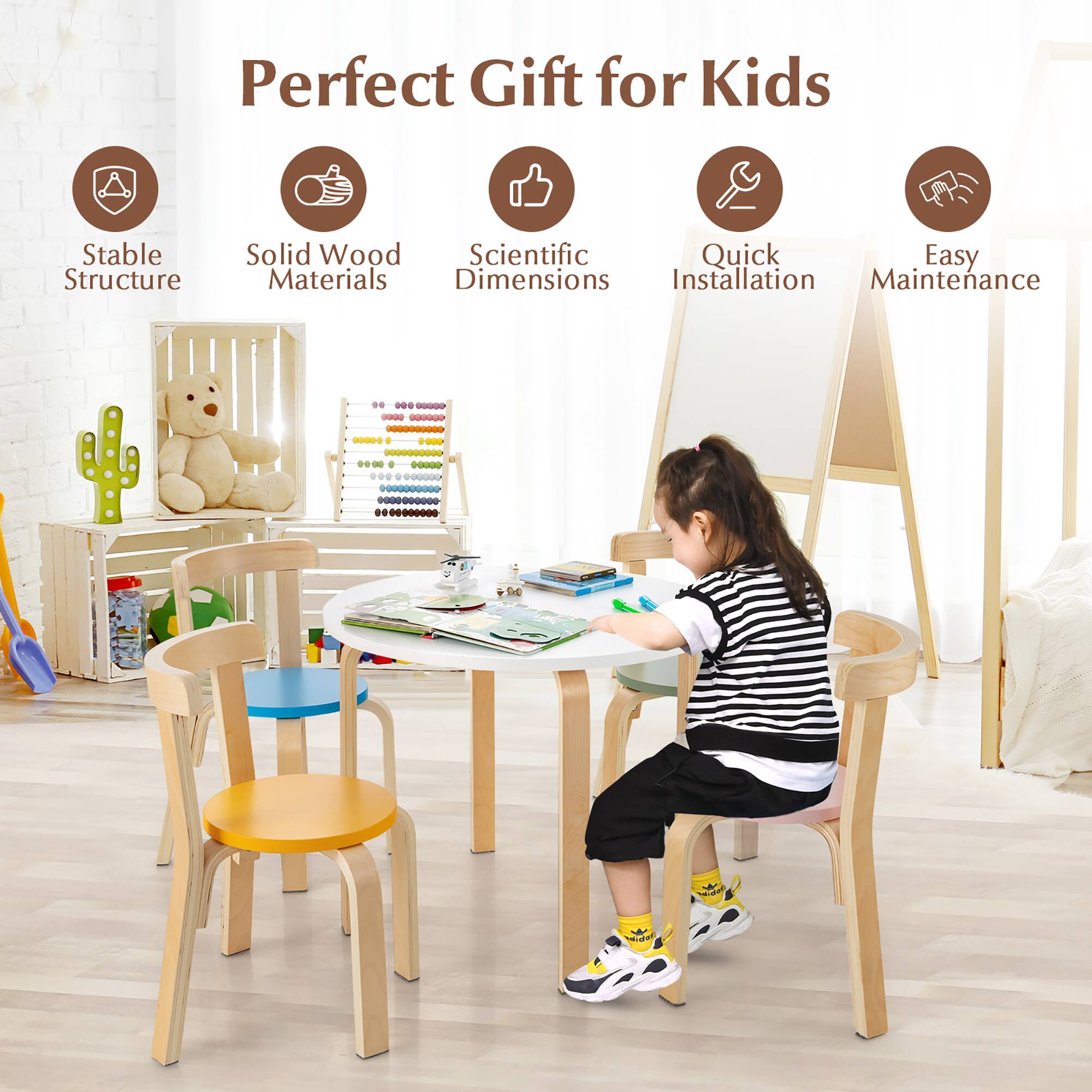 Perfect Gift for Kids

- Stable Structure
- Solid Wood Materials
- Scientific Dimensions
- Quick Installation
- Easy Maintenance