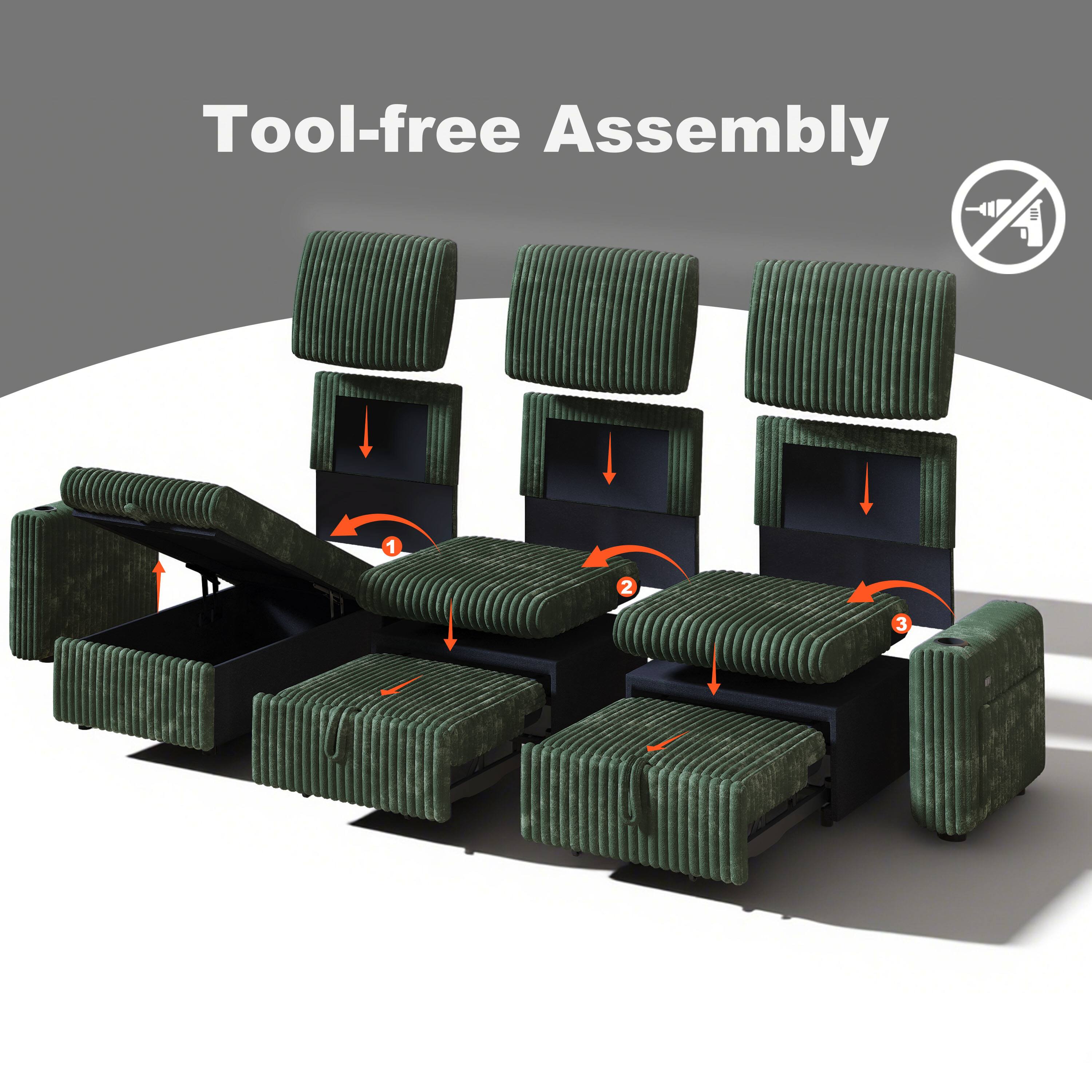 Tool-free Assembly  
1  
2  
3