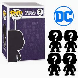 Set of 4 Surprise Mystery DC Comics Funko Pop! Randomly Selected - Black