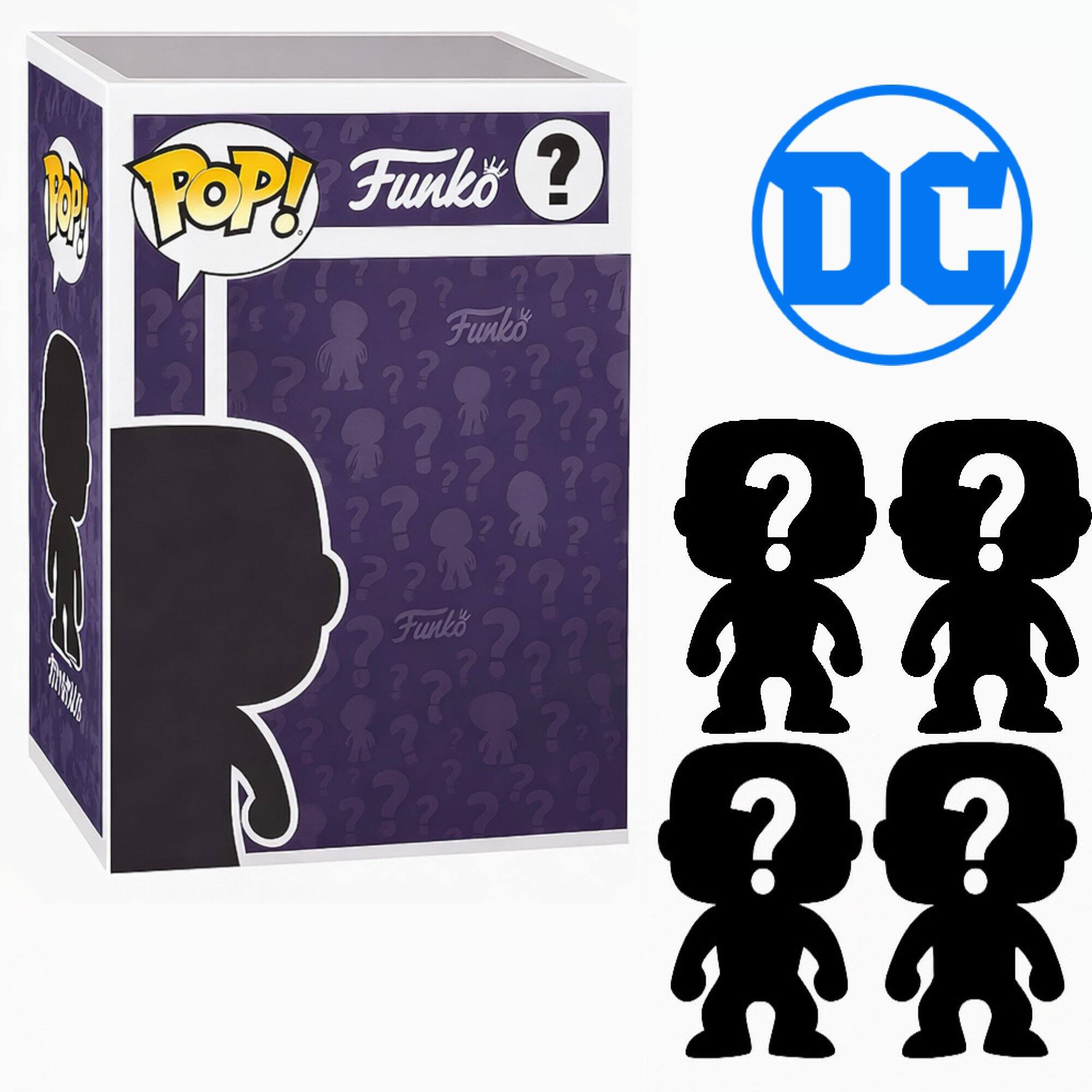 Set of 4 Surprise Mystery DC Comics Funko Pop! Randomly Selected