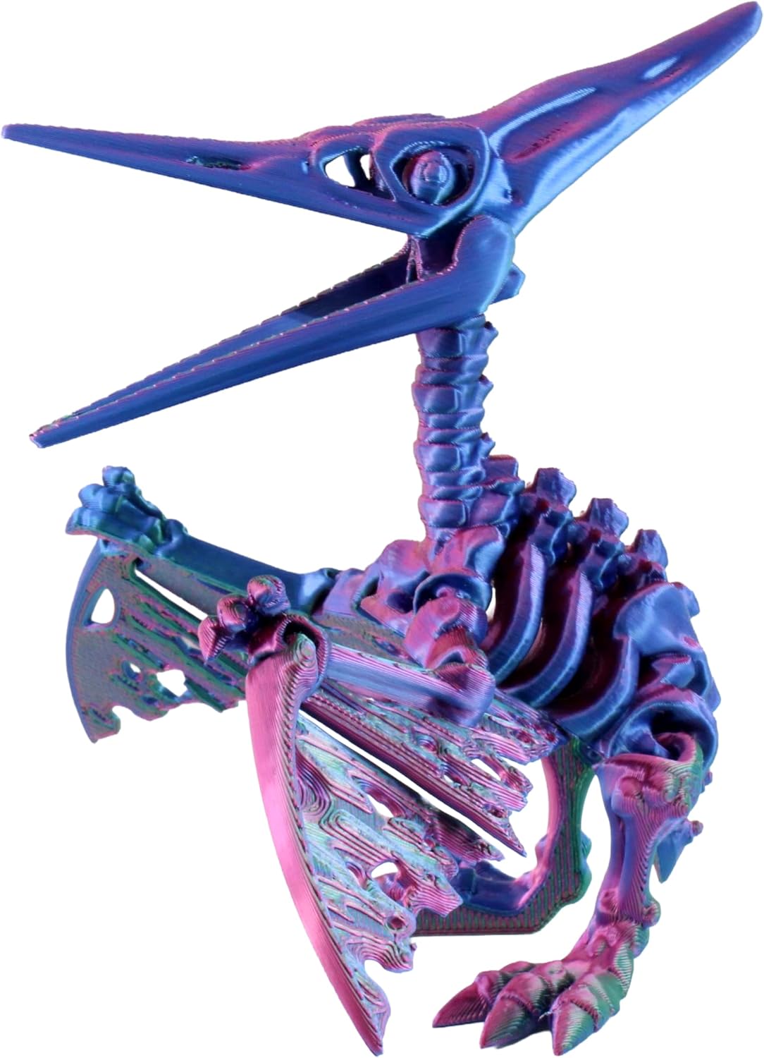 3D Printed Skeleton Pteranodon, Prehistoric Collectible Articulating Dinosaur 3D Figurine Desk Decoration by PowerTRC