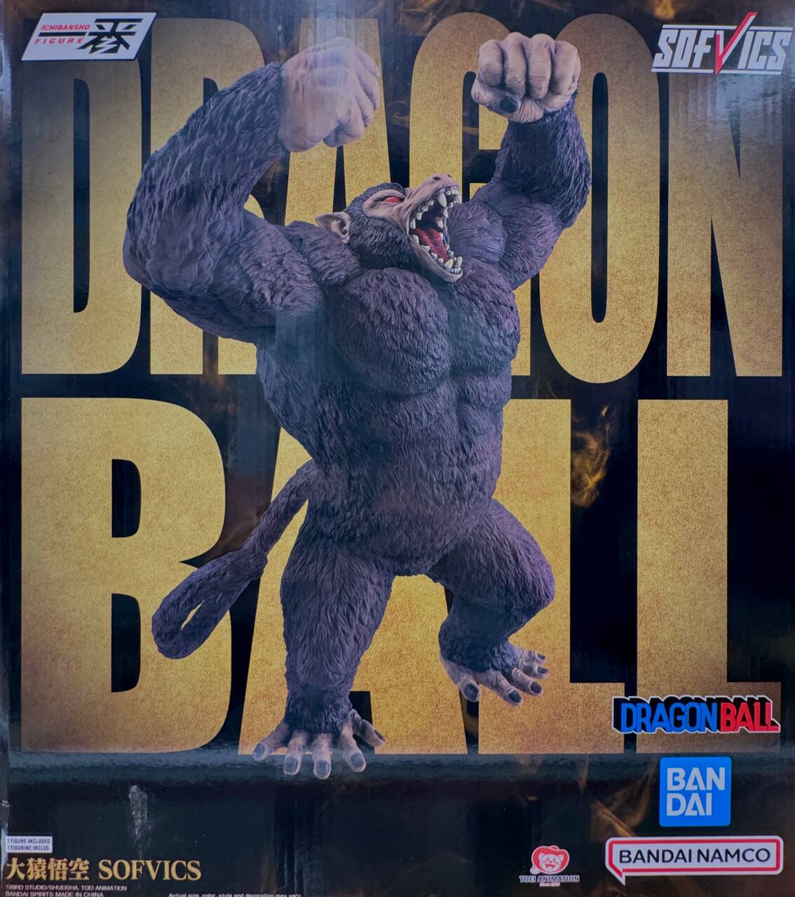ICHIBANSHO FIGURE  
SOFVICS 130  
Biell DRAGONBALL  
BAN DAI - Facial INCLUDED  
FUDURINE INCLUS  
BANDAI NAMCO  
SOFVICS TOE ANIMATION - LED  
STUDIO/SHUEISHA TOEI ANIMATION  
BANDAI SPIRITS  
MACK N CHINA  
Ramicont - natur minute and alauraction