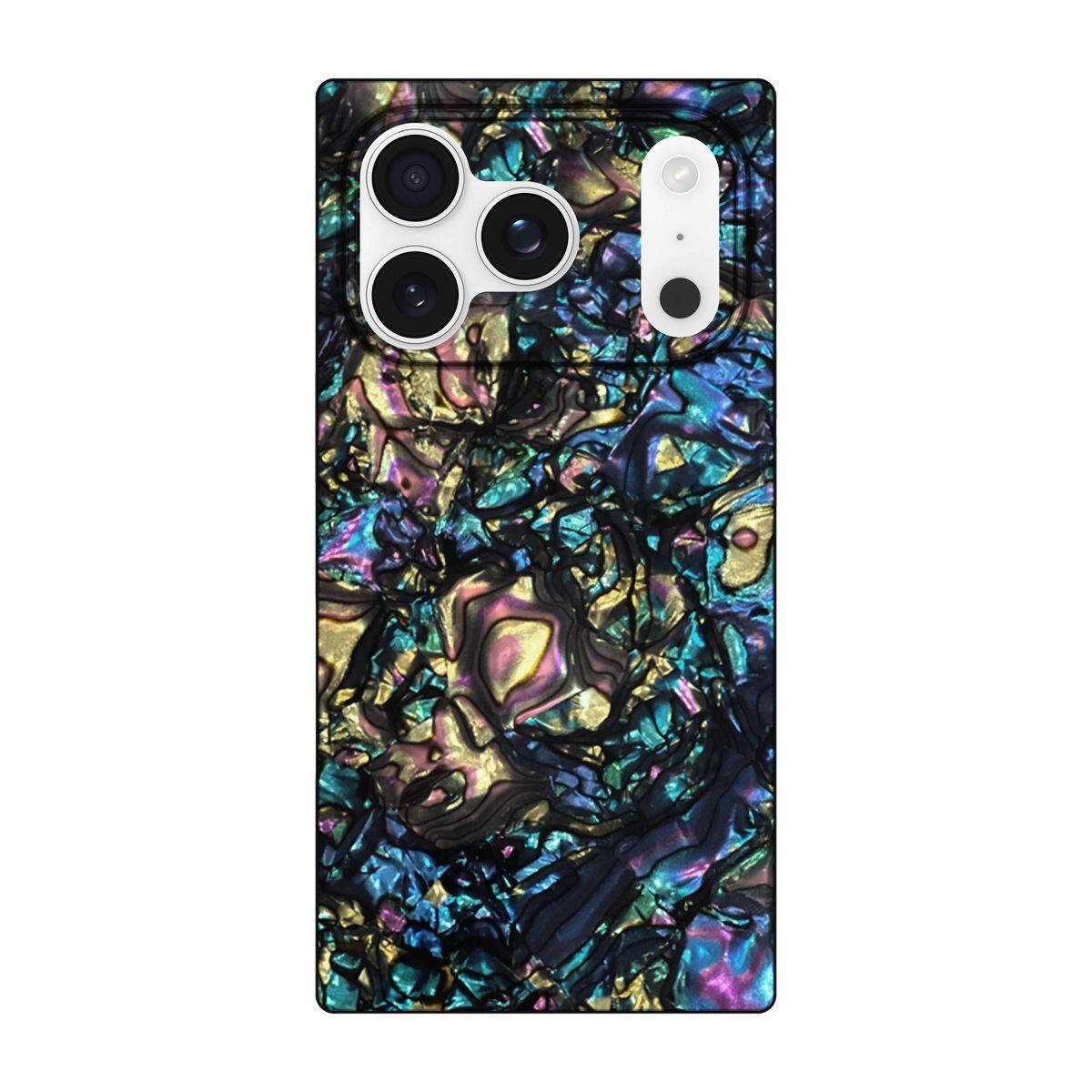 Front. FLAUNT - Flaunt iPhone 17 Pro MagSafe Phone Case - Abalone Shell - Abalone Shell.