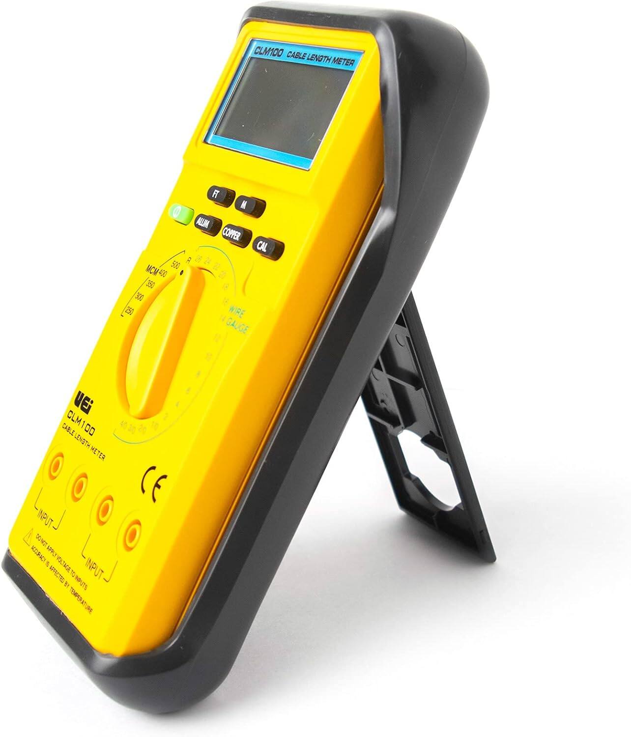 CLM100 CABLE LENGTH METER

FT N MILUA COPPER CAL 500 R MCM ADD 350 300 250 WIRE GAUGE

CLM VEi CABLE 100 LENGTH METER

INPUT TOW 00 ACCURACY DO NOT APPLY VOLTAGE TO INPUTS 3 AFFECTED TO INPUTS INPUT TEMPERATURE