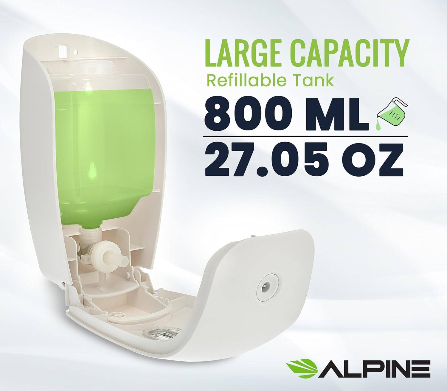 LARGE CAPACITY
Refillable Tank
800 ML
27.05 OZ
ALPINE