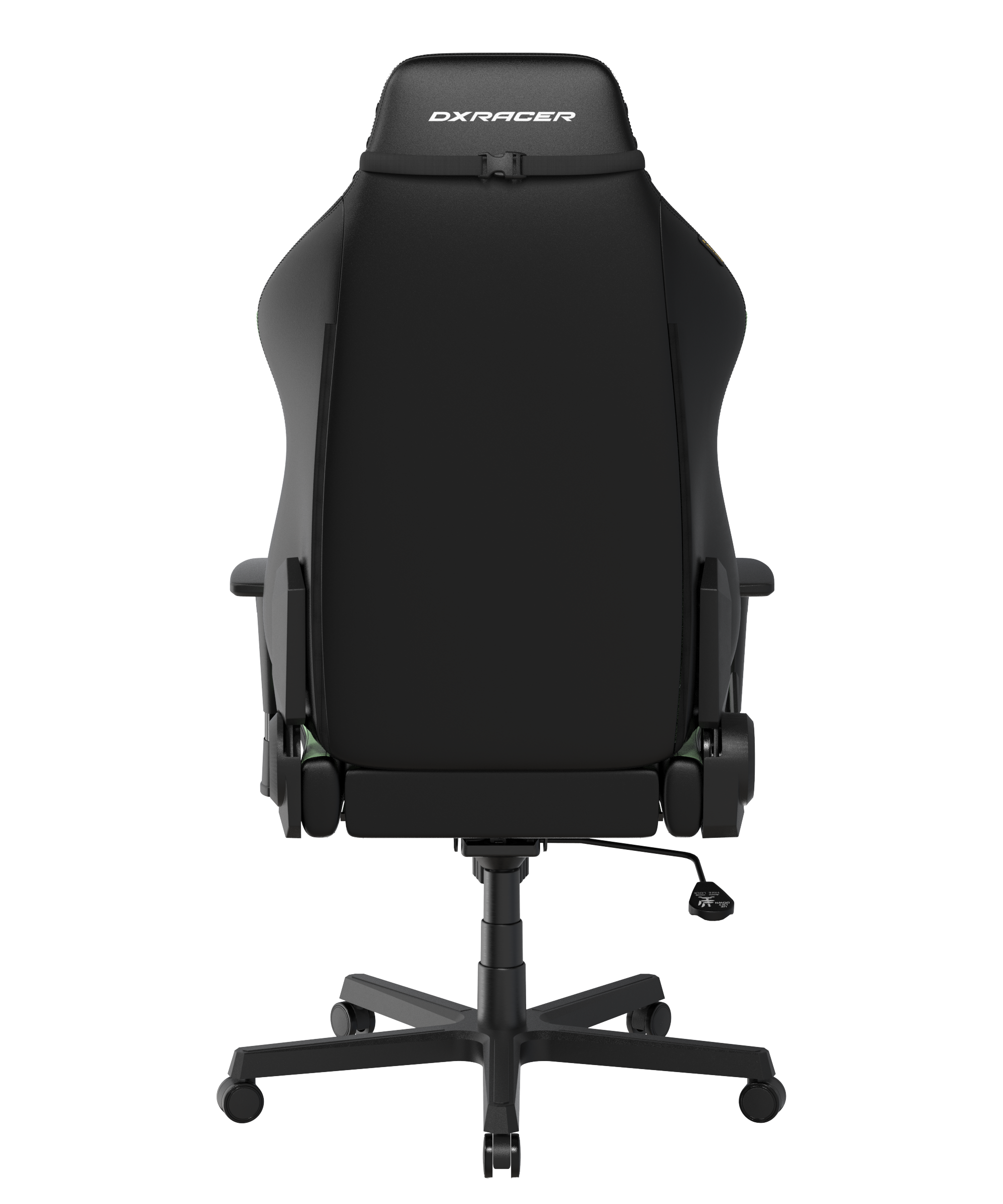 Back. DXRacer - DXRacer Drifting Series Gaming Chair – Black & Mocha, Ergonomic Racing-Style with 3D Armrests & Reclining Backrest - Black anf Mocha.