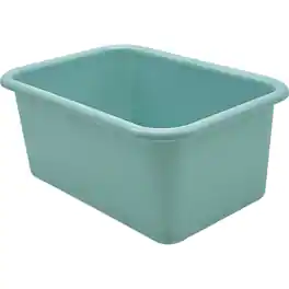 Teacher Created Resources - Small Plastic Storage Bin, Calming Blue