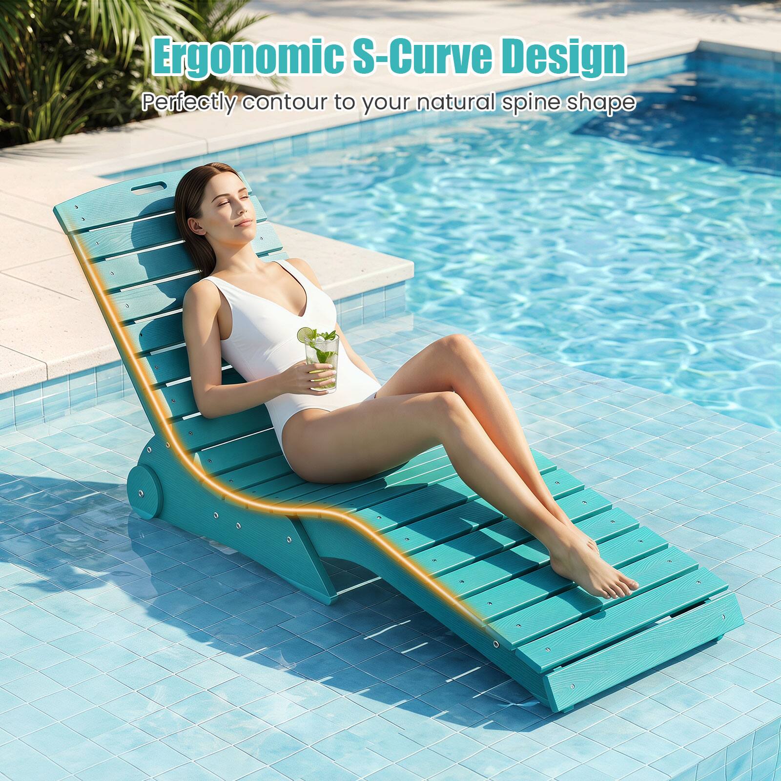 Ergonomic S-Curve Design  
Perfectly contour to your natural spine shape