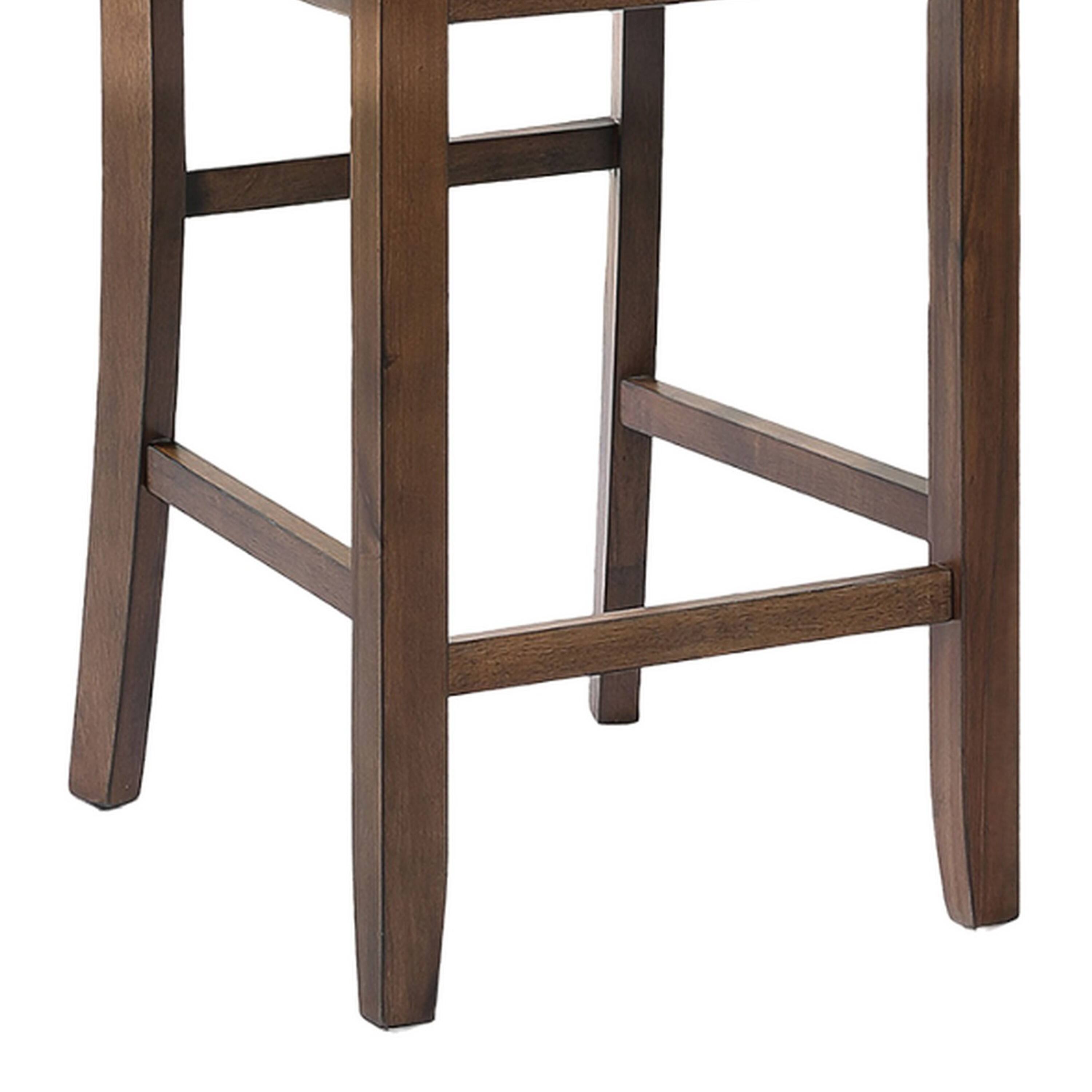 Alt View 3. Manhattan Lane - Lasie 5 Piece Counter Height Table Set, 4 Chairs, Slatted, Brown Solid Wood - Walnut Brown.