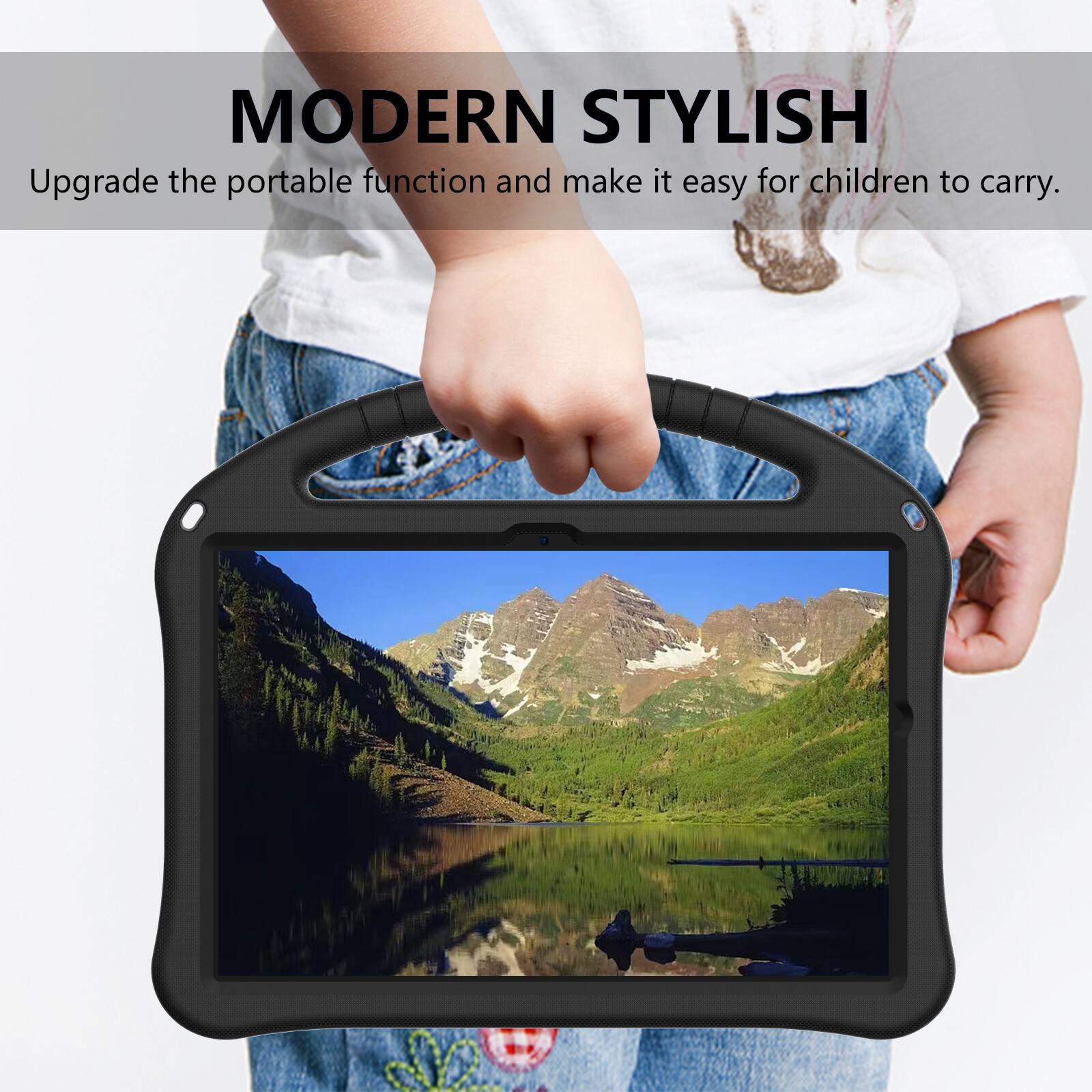 MODERN STYLISH  
Upgrade the portable function and make it easy for children to carry.