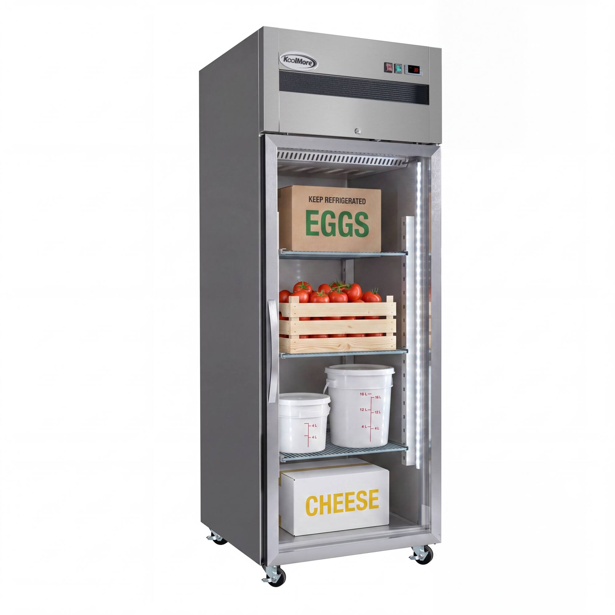 KoolMore KEEP REFRIGERATED EGGS . -  .- . .. - . .. CHEESE