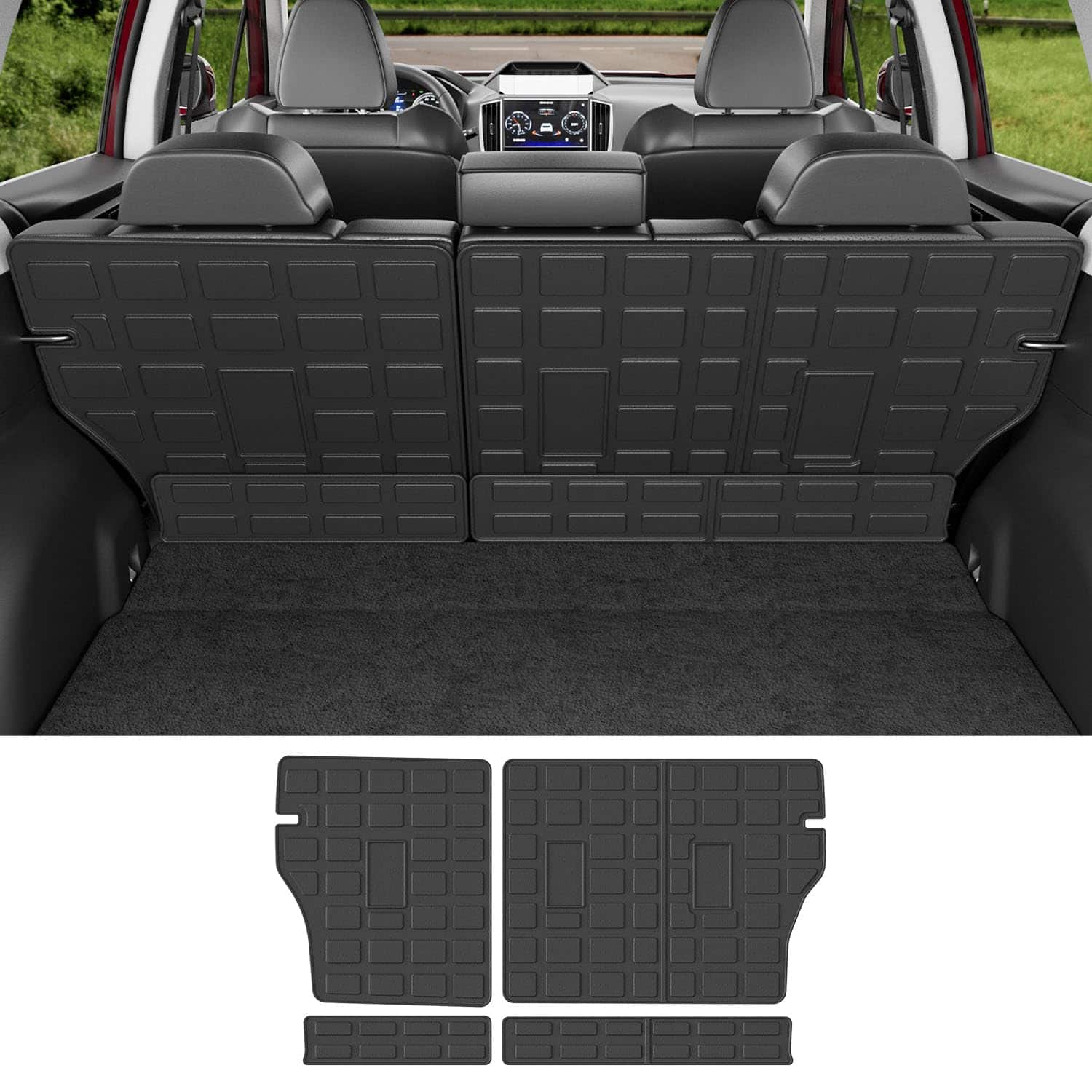 Dazzling Pops - Floor Mat Compatible With Subaru Forester Cargo Liner Tpe Trunk rest Replacement For Accessories rest Mat