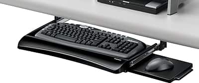 Front. Fellowes - Office Suites Underdesk Keyboard Drawer - Black.